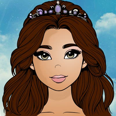 realistic princess portrait