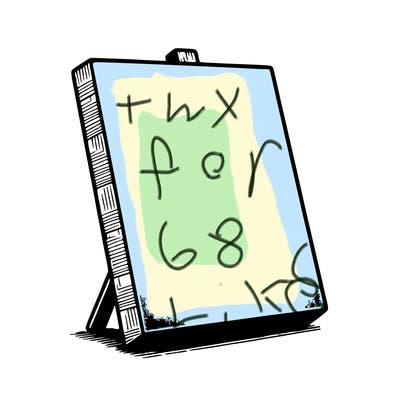 blank canvas realistic