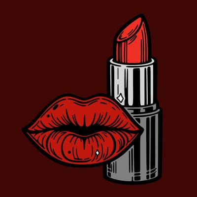 lips and lipstick