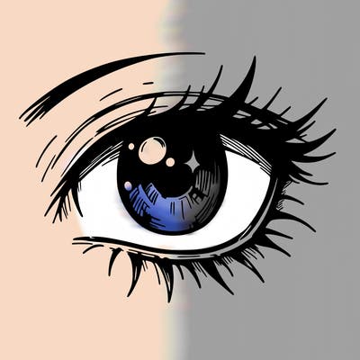 manga style eye