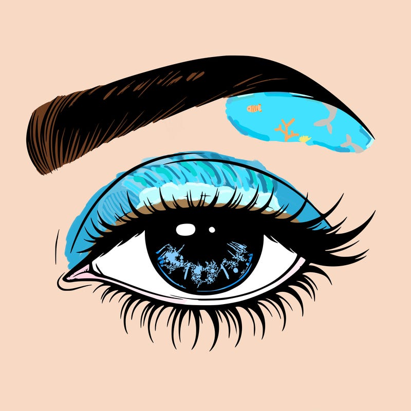 eye closed realistic