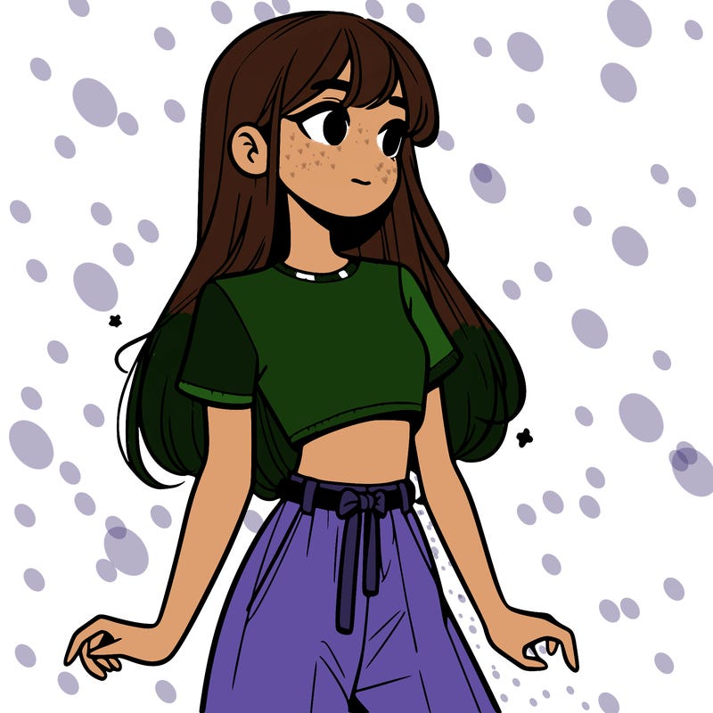 girl in a cute crop top