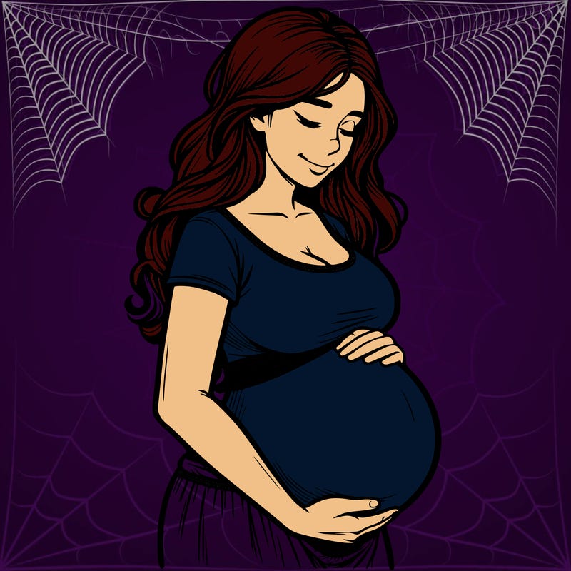 woman heavily pregnant realistic