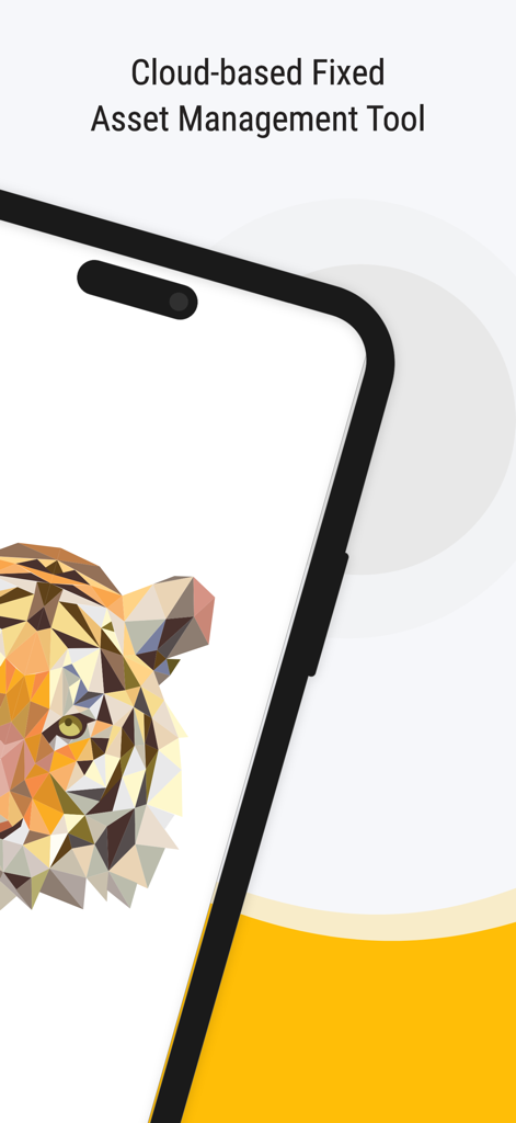 Asset Tiger cloud based fixed asset management tool on a mobile device