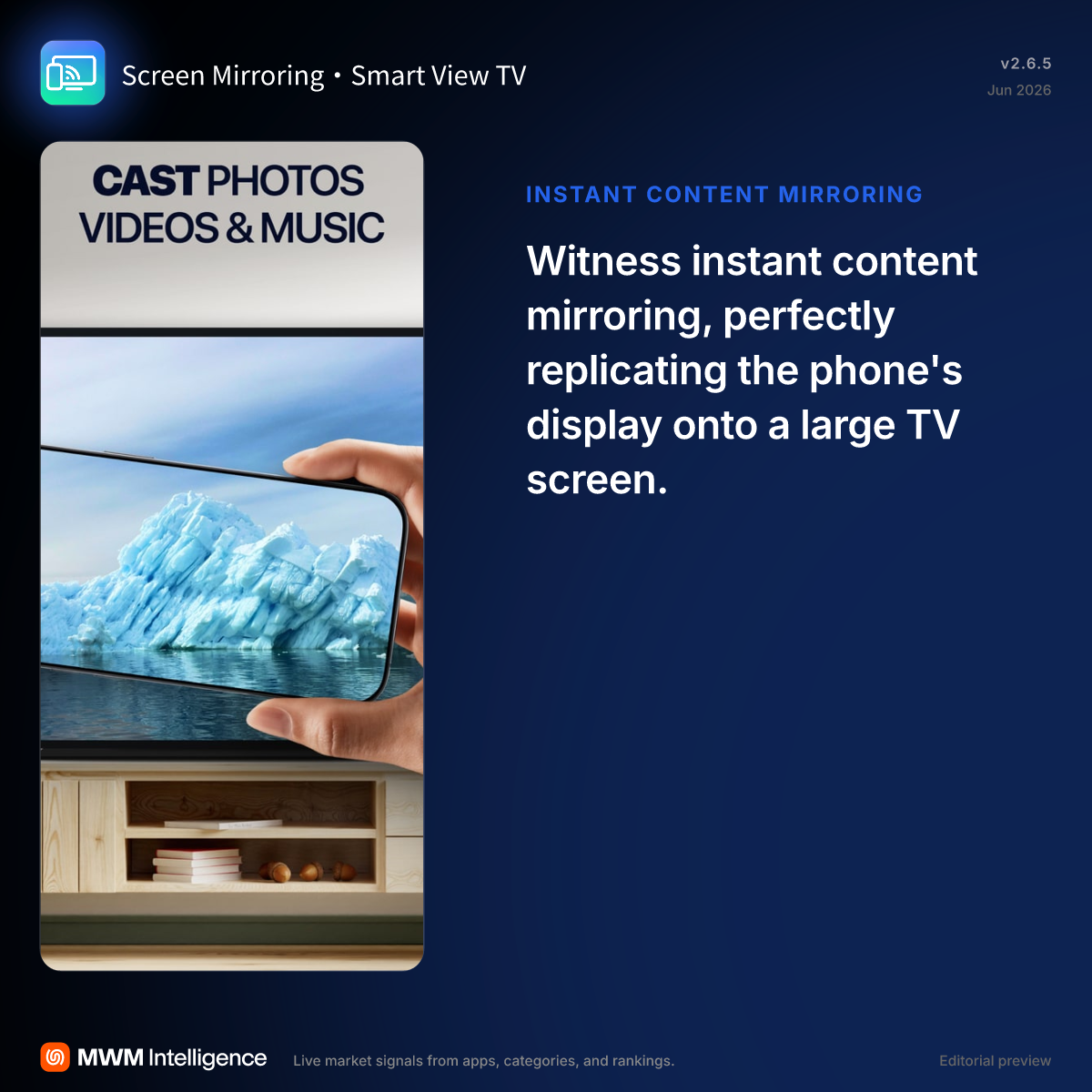 Screen Mirroring・Smart View TV - Utilities App | MWM