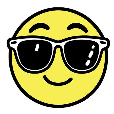 emoji with sunglasses