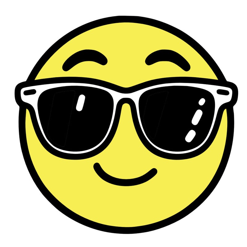 emoji with sunglasses