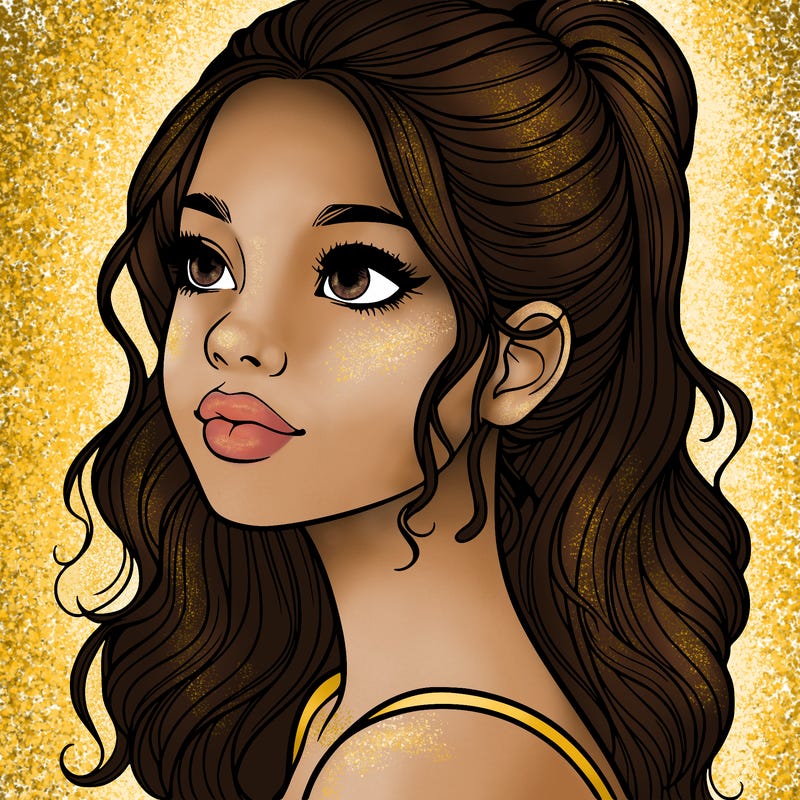 beautiful realistic girl