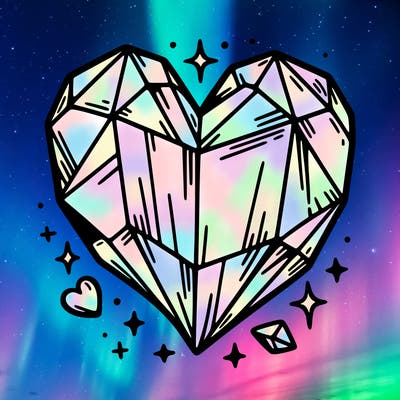 crystal heart