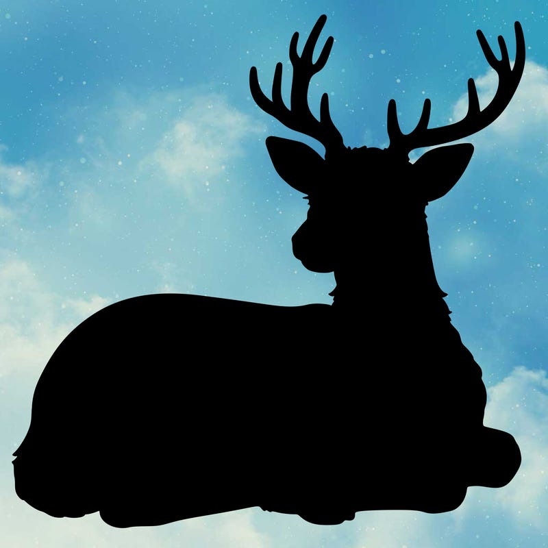 realistic deer with antlers