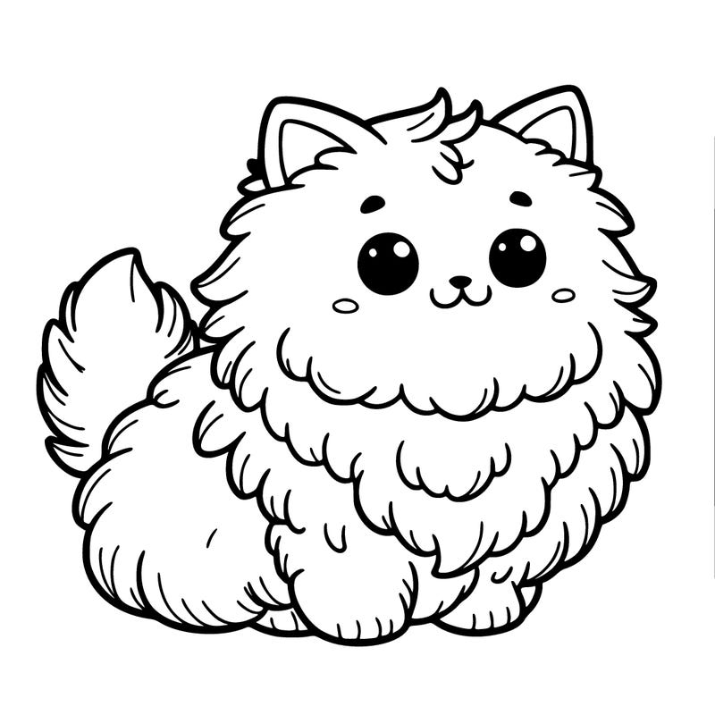 fluffy cat