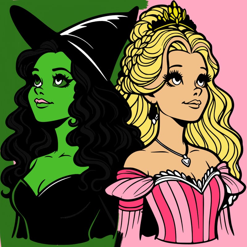'elphaba and glinda (realistic)
