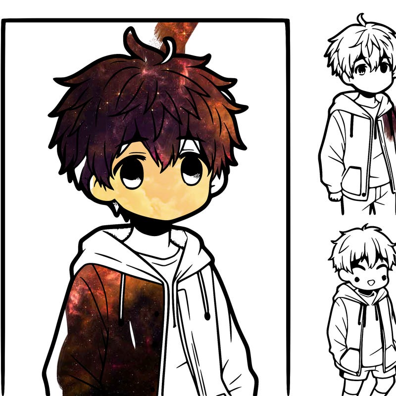 cute manga boy