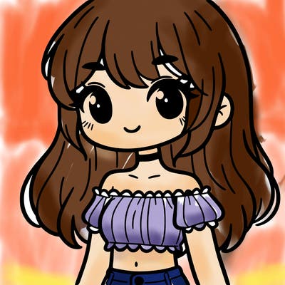 girl in a cute crop top