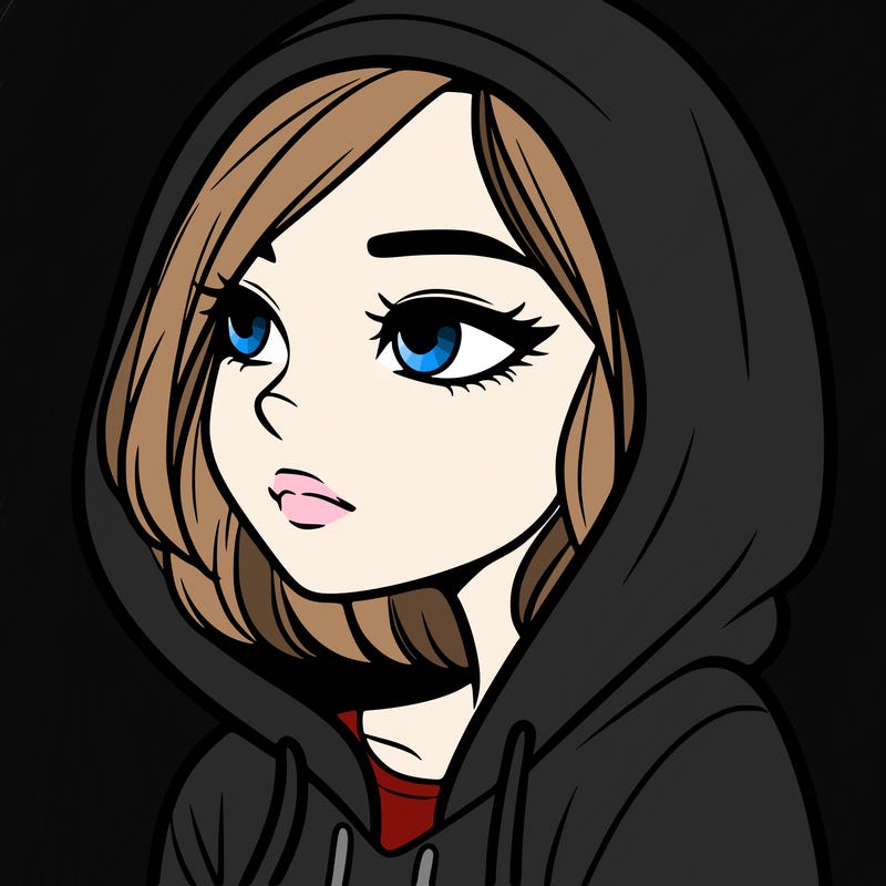 a woman wearing a hoodie