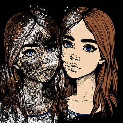 realistic girl split