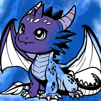 fierce baby night dragon