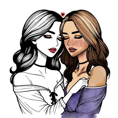 realistic girls in love