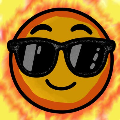 emoji with sunglasses