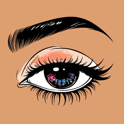 eye closed realistic