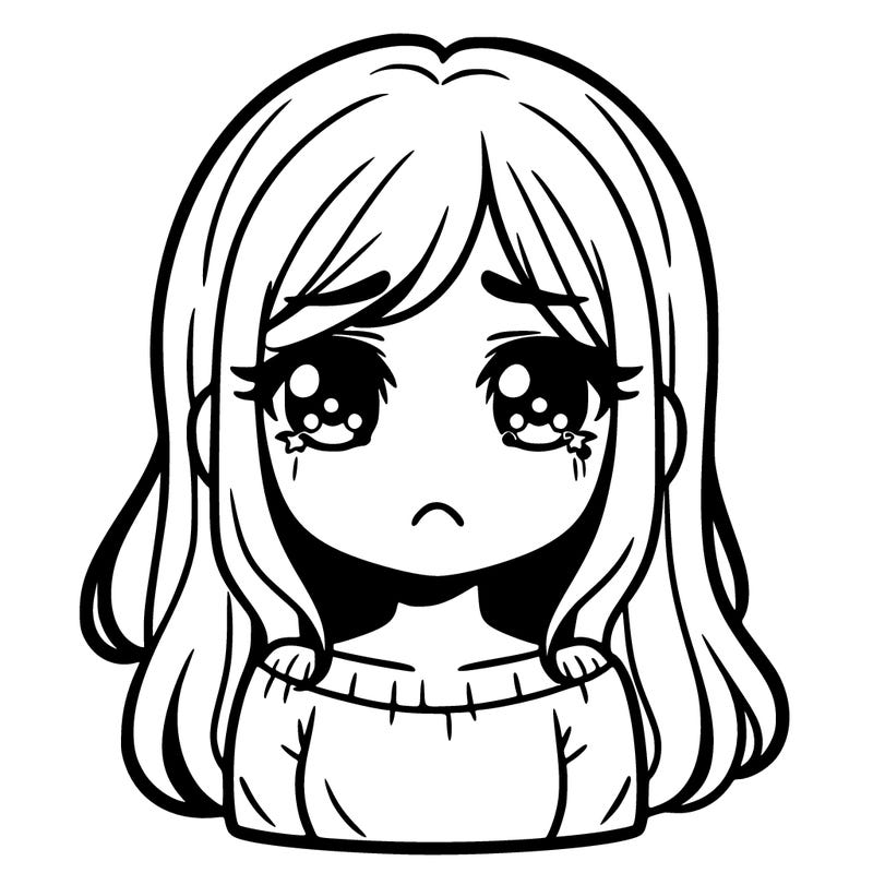 sad girl face