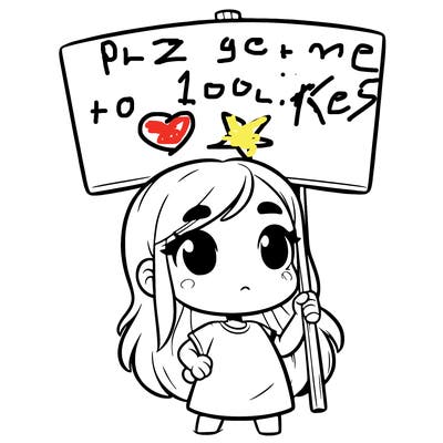 girl with blank sign