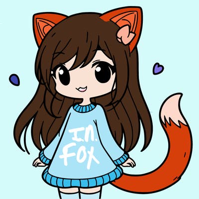 girl with cat ears and tail