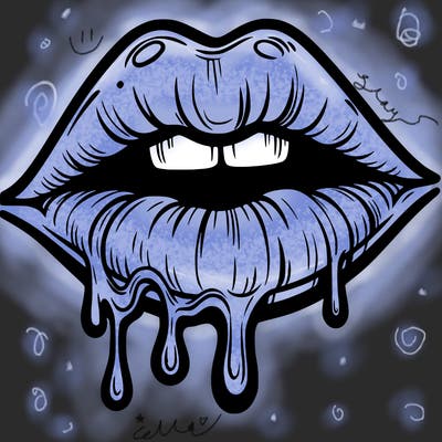 lips that look realistic and drip