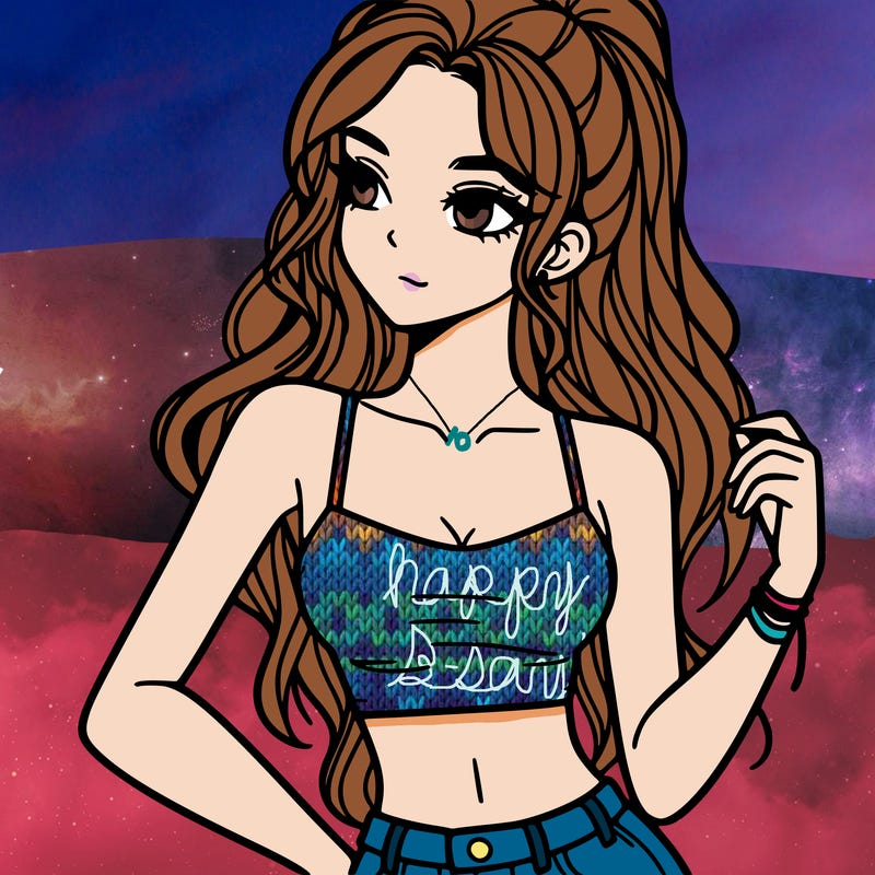 girl in crop top