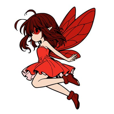 manga fairy flying