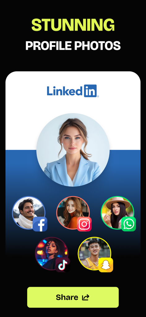 FaceSwap Studio: Video + Photo - AI generated profile pictures for LinkedIn and social media apps
