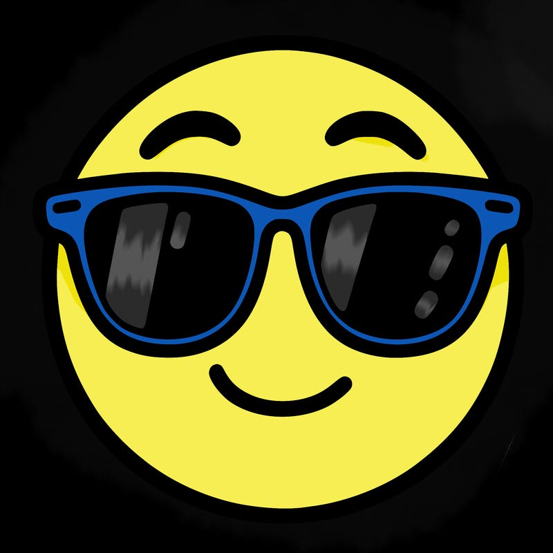 emoji with sunglasses