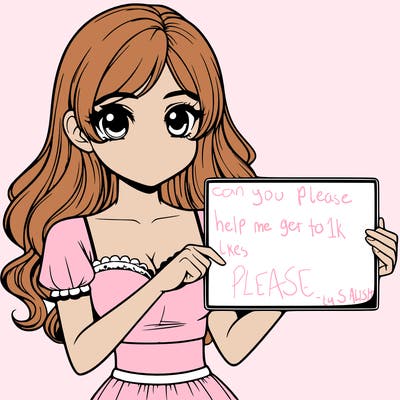 realistic pretty girl holding blank sign
