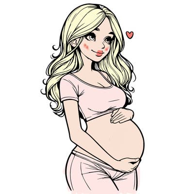 realistic pregnant girl