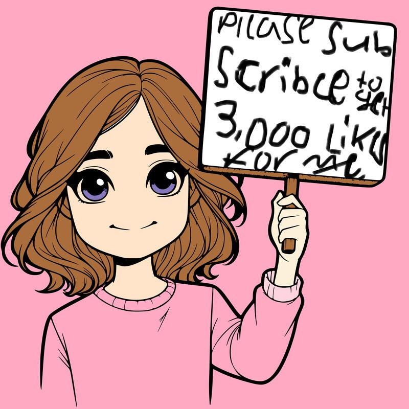 realistic girl holding up a sign