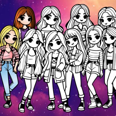group of girls