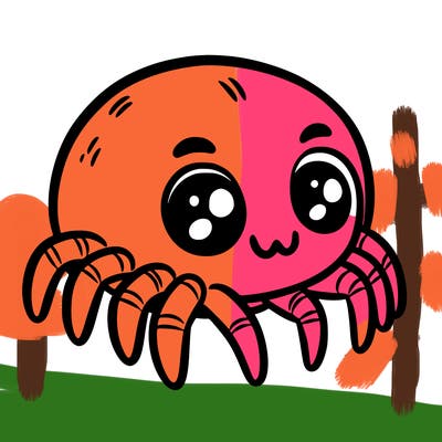 a small cute little spider