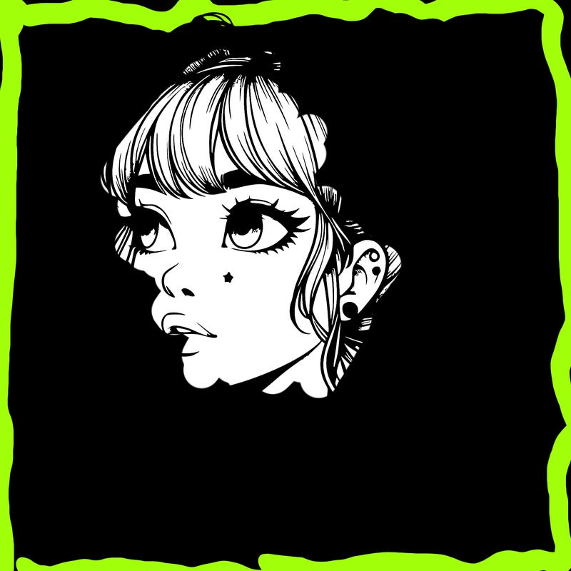 realistic girl with spacebuns