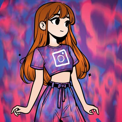 girl in a cute crop top