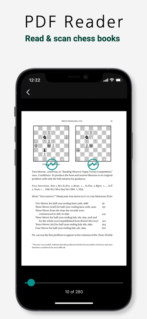 Chessify - Magic Chess Tools - Lector de PDF de Chessify para escanear y analizar diagramas de libros de ajedrez