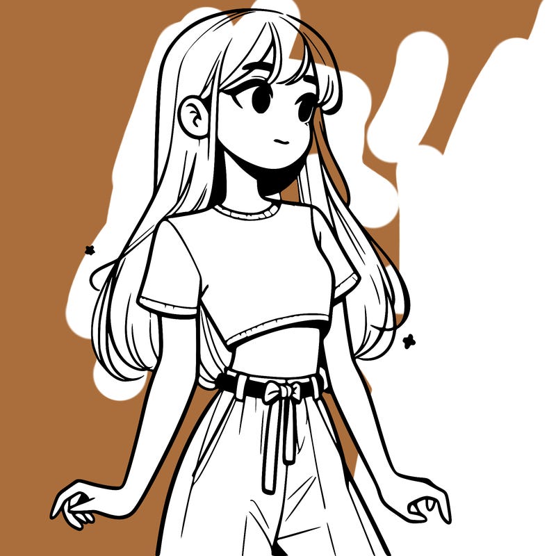 girl in a cute crop top