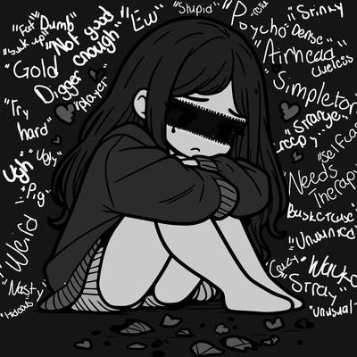 a girl after a breakup