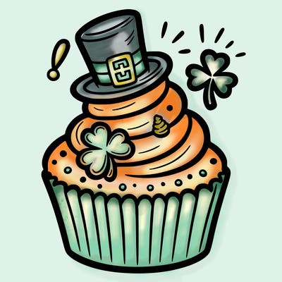 saint patrick’s day cupcake
