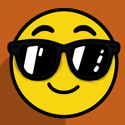 emoji with sunglasses