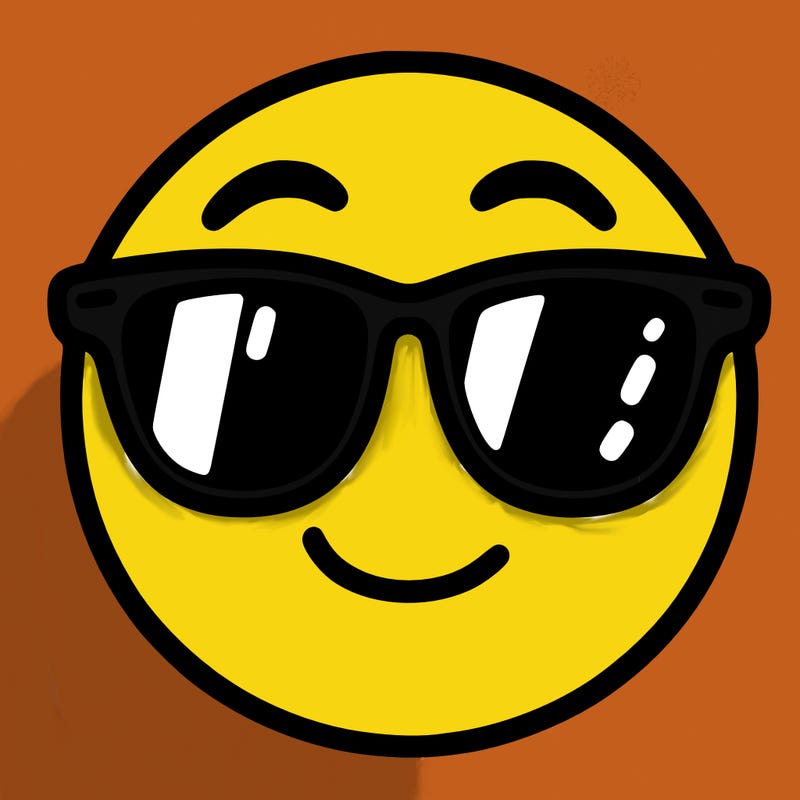 emoji with sunglasses