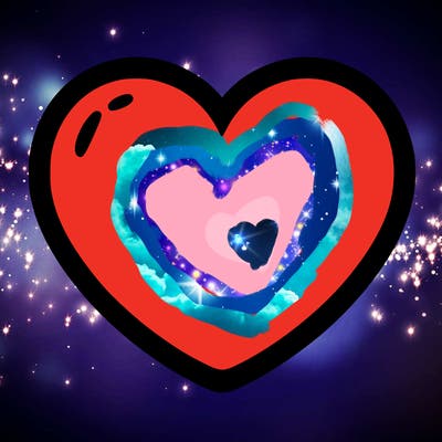 a blank heart