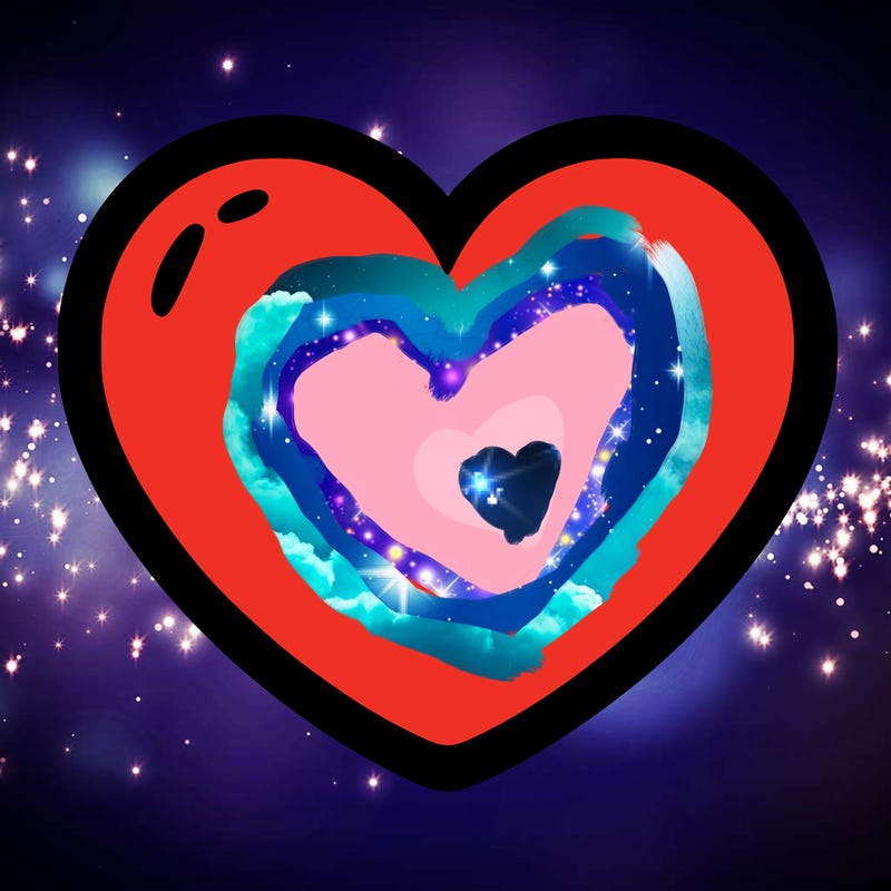 a blank heart