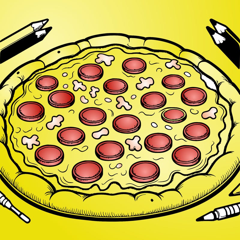 pizza with cheesy crust