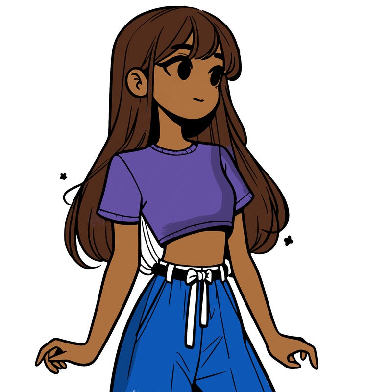 girl in a cute crop top