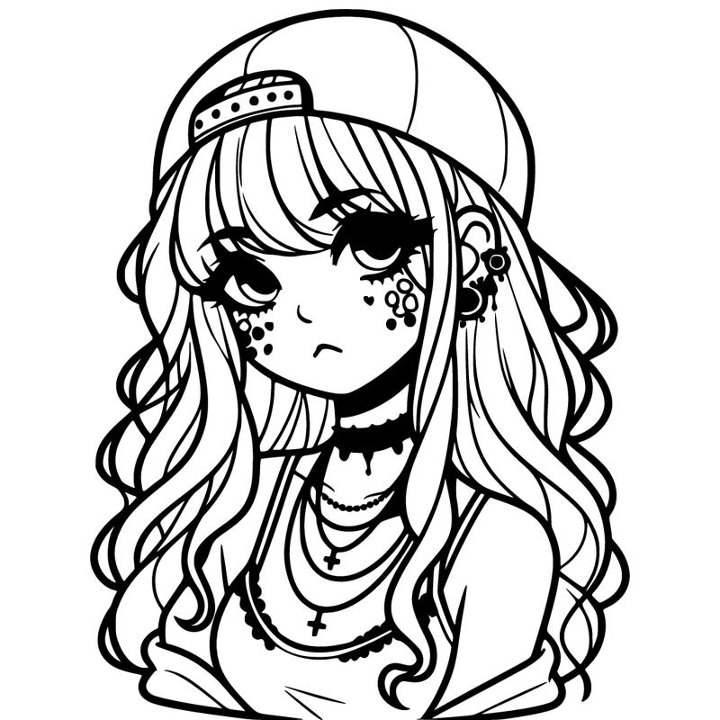 scene girl aesthetic